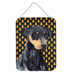 Doberman Candy Corn Halloween Wall or Door Hanging Prints