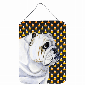 Bulldog Candy Corn Halloween Wall or Door Hanging Prints