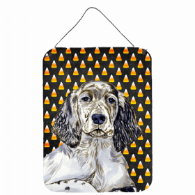 English Setter Candy Corn Halloween Wall or Door Hanging Prints