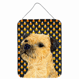 Border Terrier 1 Candy Corn Halloween Wall or Door Hanging Prints