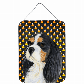 Cavalier King Charles Spaniel Candy Corn Halloween Wall or Door Hanging Prints