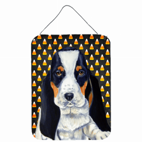 Basset Hound #2 Candy Corn Halloween Wall or Door Hanging Prints
