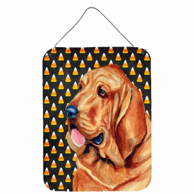 Bloodhound Candy Corn Halloween Wall or Door Hanging Prints