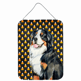 Bernese Mountain Dog Candy Corn Halloween Wall or Door Hanging Prints