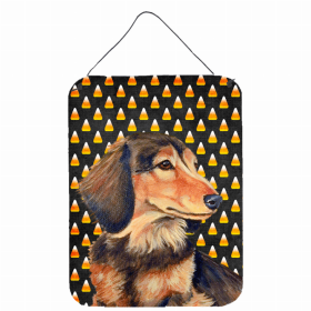 Dachshund Candy Corn Halloween Wall or Door Hanging Prints
