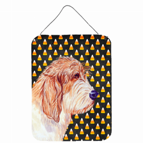 Petit Basset Griffon Vendeen Candy Corn Halloween Wall or Door Hanging Prints