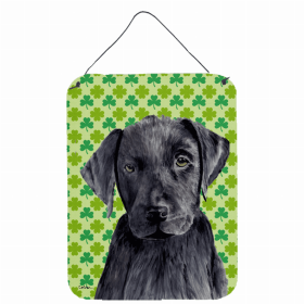 Labrador Retriever - Black - St. Patrick's Day Shamrock Wall or Door Hanging Prints