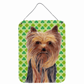 Yorkie #3 St. Patrick's Day Shamrock Wall or Door Hanging Prints
