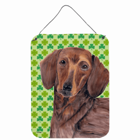 Dachshund #5 St. Patrick's Day Shamrock Wall or Door Hanging Prints