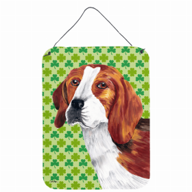 Beagle St. Patrick's Day Shamrock Wall or Door Hanging Prints