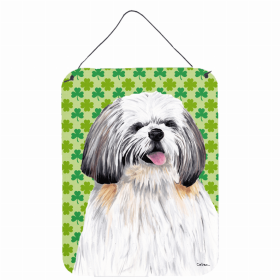 Shih Tzu St. Patrick's Day Shamrock Wall or Door Hanging Prints