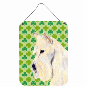 Scottish Terrier #3 St. Patrick's Day Shamrock Wall or Door Hanging Prints