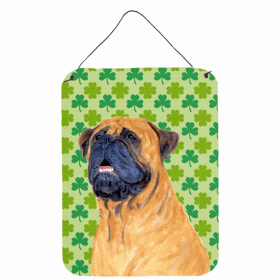 Mastiff #2 St. Patrick's Day Shamrock Wall or Door Hanging Prints