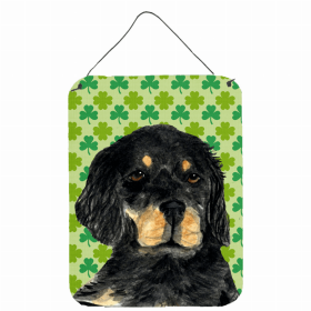 Gordon Setter St. Patrick's Day Shamrock Wall or Door Hanging Prints