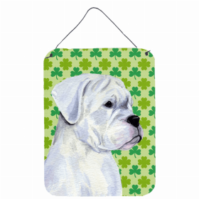 Boxer #3 St. Patrick's Day Shamrock Wall or Door Hanging Prints