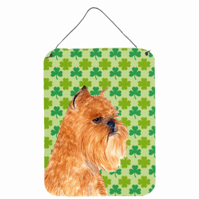 Brussels Griffon #5 St. Patrick's Day Shamrock Wall or Door Hanging Prints