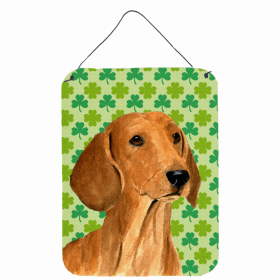 Dachshund #6 St. Patrick's Day Shamrock Wall or Door Hanging Prints
