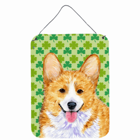Corgi #3 St. Patrick's Day Shamrock Wall or Door Hanging Prints