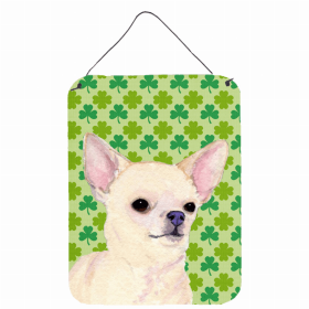 Chihuahua St. Patrick's Day Shamrock Wall or Door Hanging Prints