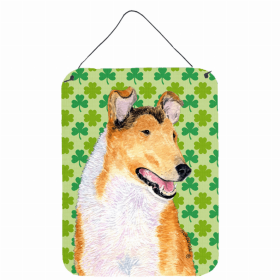Collie - Smooth - St. Patrick's Day Shamrock Wall or Door Hanging Prints