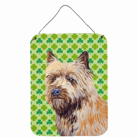 Cairn Terrier St. Patrick's Day Shamrock Wall or Door Hanging Prints