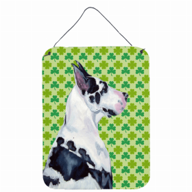 Great Dane #3 St. Patrick's Day Shamrock Wall or Door Hanging Prints