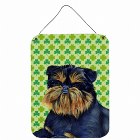 Brussels Griffon #2 St. Patrick's Day Shamrock Wall or Door Hanging Prints