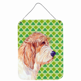 Petit Basset Griffon Vendeen St. Patrick's Day Shamrock Wall or Door Hanging Prints