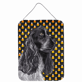 Cocker Spaniel Candy Corn Halloween Wall or Door Hanging Prints