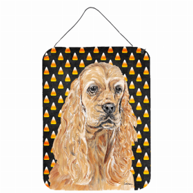 Cocker Spaniel 1 Candy Corn Halloween Wall or Door Hanging Prints