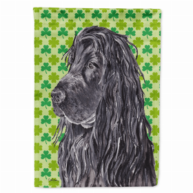 Cocker Spaniel #2 Lucky Shamrock St. Patrick's Day Flag Garden Size