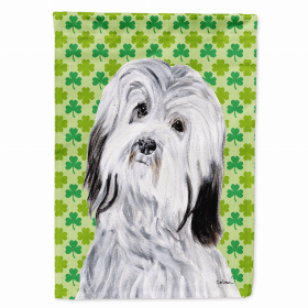 Havanese Lucky Shamrock St. Patrick's Day Flag Garden Size