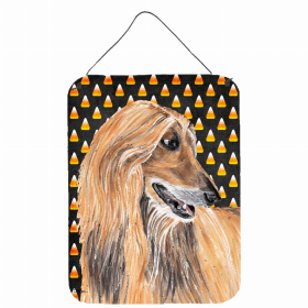 Afghan Hound Candy Corn Halloween Wall or Door Hanging Prints