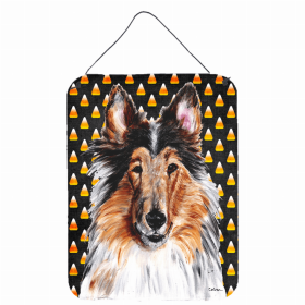 Collie Candy Corn Halloween Wall or Door Hanging Prints