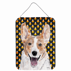 Corgi - Cardigan - Candy Corn Halloween Wall or Door Hanging Prints
