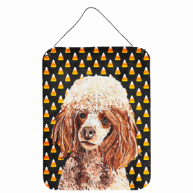 Poodle #2 Candy Corn Halloween Wall or Door Hanging Prints