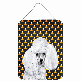 Poodle #3 Candy Corn Halloween Wall or Door Hanging Prints