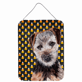 Norfolk Terrier Candy Corn Halloween Wall or Door Hanging Prints