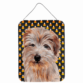 Norfolk Terrier #2 Candy Corn Halloween Wall or Door Hanging Prints