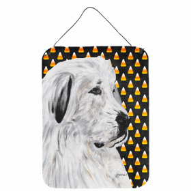 Great Pyrenees Candy Corn Halloween Wall or Door Hanging Prints