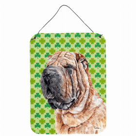 Shar Pei St. Patrick's Day Shamrock Wall or Door Hanging Prints
