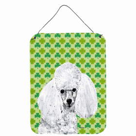 Poodle #3 St. Patrick's Day Shamrock Wall or Door Hanging Prints
