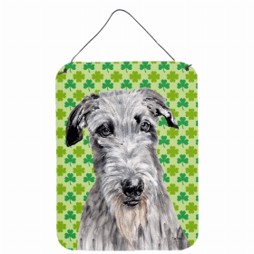 Scottish Deerhound St. Patrick's Day Shamrock Wall or Door Hanging Prints