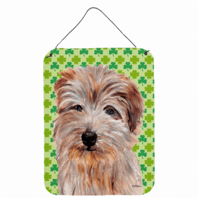 Norfolk Terrier #2 St. Patrick's Day Shamrock Wall or Door Hanging Prints