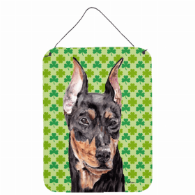 German Pinscher St. Patrick's Day Shamrock Wall or Door Hanging Prints