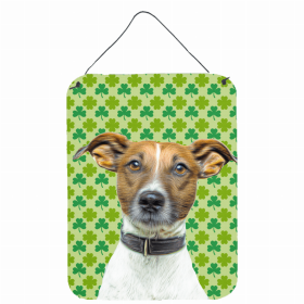 Jack Russell Terrier St. Patrick's Day Shamrock Wall or Door Hanging Prints