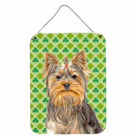 Yorkie St. Patrick's Day Shamrock Wall or Door Hanging Prints