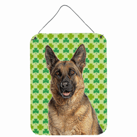 German Shepherd St. Patrick's Day Shamrock Wall or Door Hanging Prints