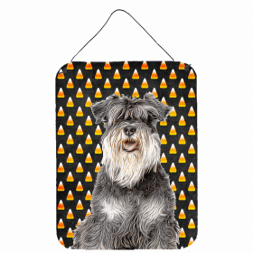 Schnauzer Candy Corn Halloween Wall or Door Hanging Prints