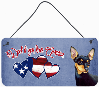 Chihuahua 1 Woof If You Love America Artwork Wall or Door Hanging Prints